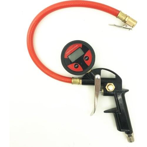Digital Auto Tire Inflation Gun Pressure Gauge for Car Motocycle Vehicle Tire Repair Tools Tyre Inflator