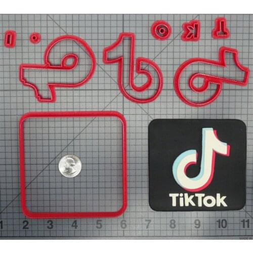 Famous logo Cake Moulds Fudge Double sugar Baking Tool Parents and children 3D Mold custom