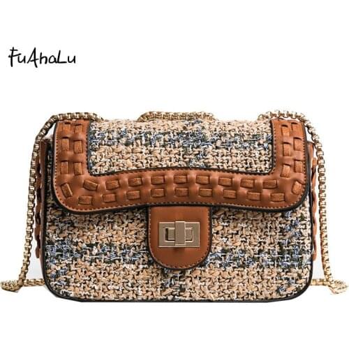 Женские вязаные сумки FuAhaLu China At AliExpress