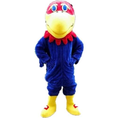 Blue Hawk Mascot Costume Suit Cosplay Party Game Dress Unisex Halloween Adult Hot Interesting Funny Cartoon Character Clothing