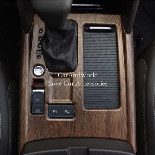 For Volkswagen VW Teramont Atlas 2017-2019 Front Gear Shift Frame Cover Water Cup Panel Trims ABS Chrome Car Molding Accessories