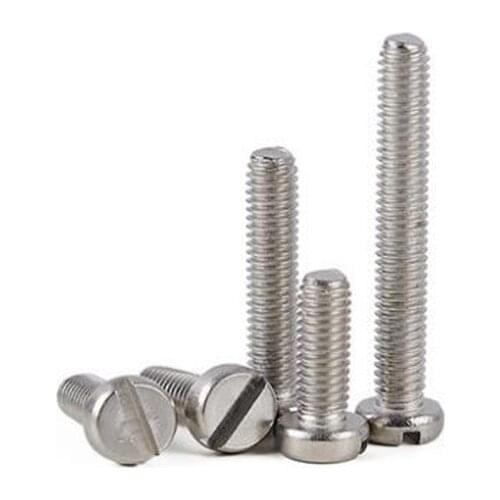 M2.5 x 3 4 5 6 8 10 20 25 30 mm Slotted drive round button head Steel screw bolt 304 stainless steel screw GB65