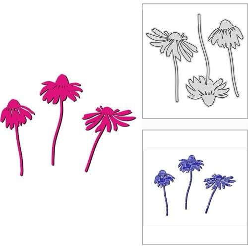 New 2021 Pretty Daisy Blossom Metal Cutting Dies for DIY Scrapbooking Paper and Card Making Decorative Embossing Craft No Stamps