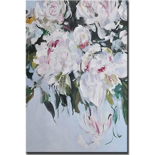 Mintura Art For Living Room Home Decor Wall Pictures Oil Paintings The beauty of The Flowers Plants Draw Hotel Decor No Framed