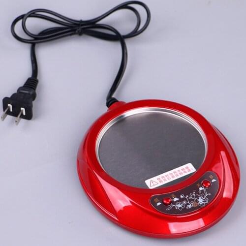 New Hot Home-X - Mug Warmer, Multipurpose Heating Pad for Desktop Heated Coffee Tea or Candle Wax Warmer Red Finish