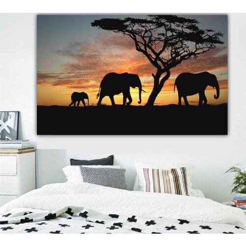 RELIABLI ART Elephant Posters And Prints Wall Pictures For Living Room Canvas Painting Cuadros Home Decor Modern