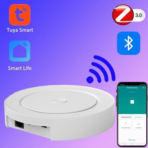 Smart Home Tuya Zigbee3.0 Multimode Gateway Hub WIFI APP Bluetooth Intelligent Home Mesh Work With Wired And Wireless Switching