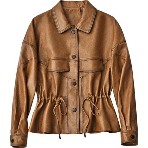 Женские зимние кожаные куртки Shuchan China At AliExpress