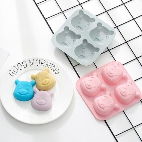 Silicone Cake Mold Bear Mold Chocolate Mold Pudding Mold Baking Steamer Oven Available