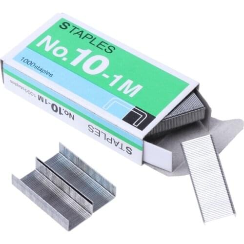 T5UA 1000Pcs/Box Metal Staples No.10 Binding Office School Supplies Stationery Tools
