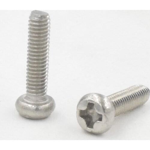 50Pcs M3 Stainless Steel Phillips Screws Cross Round Head M3 Screw Bolts Nuts Fasteners Hardware Tools M3 x12mm