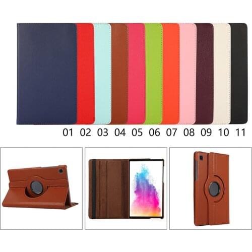 Rotation Tablet Cover For Samsung Galaxy Tab A7 Lite Case 2021 SM-T220 SM-T225 Solid PU Shell For Samsung Tab A7 Lite 8.7 Caqa