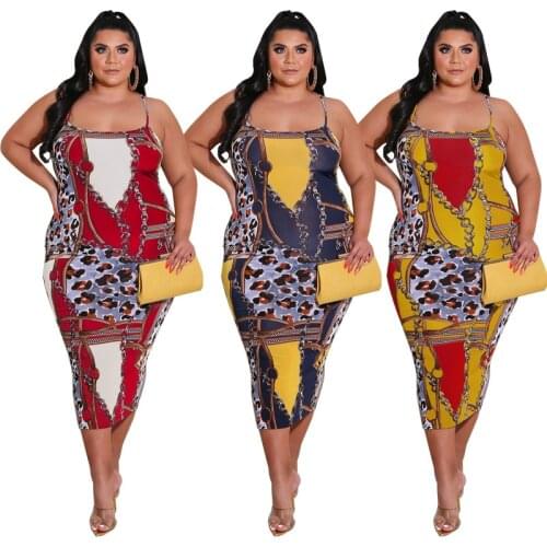 Robe Sexy Boho Printed Backless Spaghetti Strap Dress Women Summer Skinny Pencil Dresses Vestido Beach Outfits Plus Size 5XL