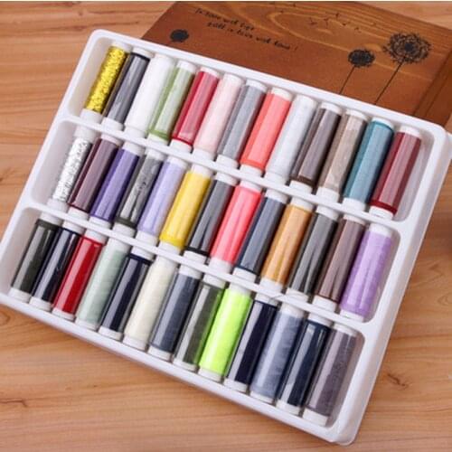 1set Multi-color sewing needle thread polyester household handmade high-quality mending clothes Small coil Sewing thread roll