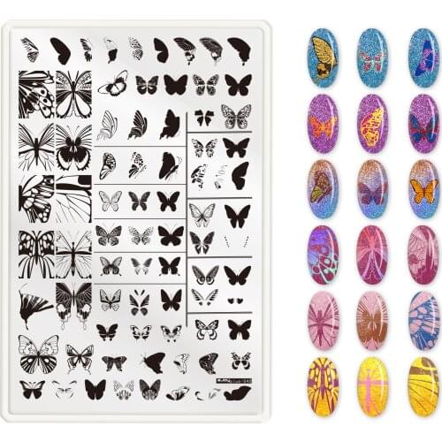 1 PC Zjoyplus Butterfly Design DIY Nail Art Stamp Stamping Image Nail Art Decorations Stamp DIY Polish Stamp Nail Art Tool