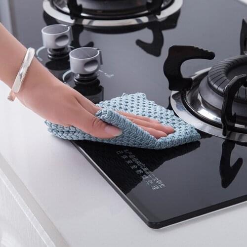 4pc Anti-grease Kitchen wiping rags efficient Super Absorbent Microfiber Cleaning Cloth home washing dish Cleaning towel kitchen