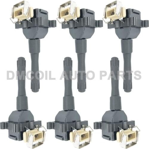 6 PCS HIGH QUALITY IGNITION COIL FOR B-MW 1 3 5 7 2.0L 3.0L 4.4L 12137703359/1731134B/12131731178B