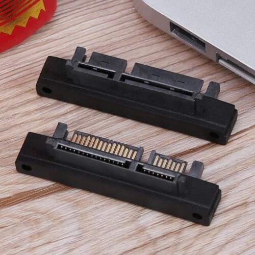 90 Degree 7+15Pin SATA Male to Female Port Adapter Card for Laptop Accessories Adapter SATA HDD SSD