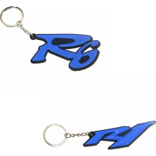 3D Motorcycle Accessories Motorcycle KeyChain Rubber Motorcycle Key Chain For YAMAHA R6 All Model R6