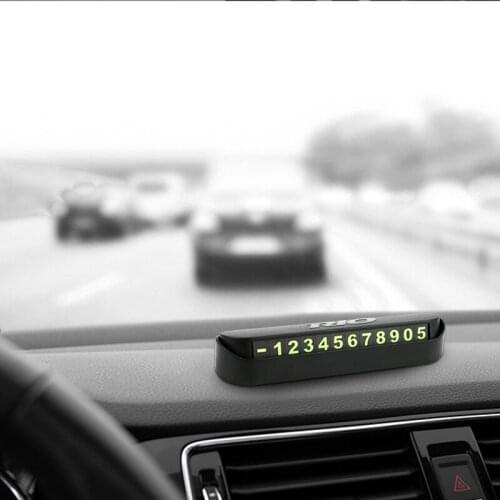 Car Temporary Parking Card Phone Number Card Plate Sticker for KIA Rio K2 K3 K4 K5 KX3 KX5 QL Accessories Car Styling