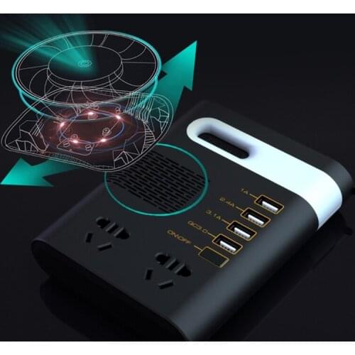 200W Car Inverter DC 12V/24V to AC 220V Voltage Converter QC3.0 USB Charger E7CA