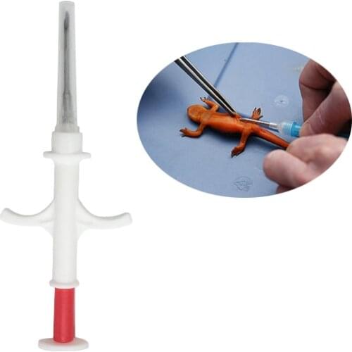 Free shipping 100pcs/lot ISO11784/5 1.4x8mm animal ID dog chip syringe EM4305 FDX-B 134.2KHz microchip for fish arowanna