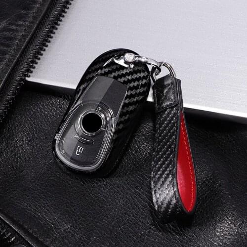 2019 Carbon Fiber pattern car Key Case Full-protective For Buick GL8 New LaCROSSE Regal ENVISION Excelle GL6 VERANO Accessories