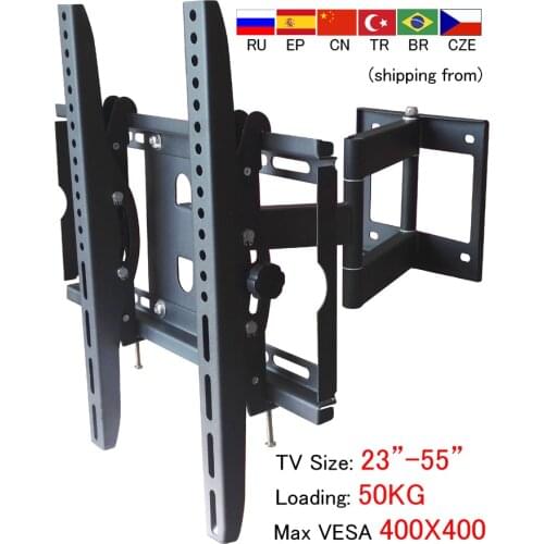 DL-WA-88ST 50KG 55inch 42inch 3 armS retractable FULL motion lcd wall mounted bracket led tv drop down tv lift