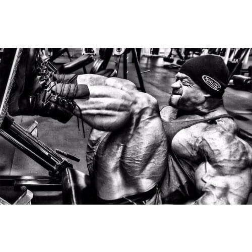 Home Decor Bodybuilding Fitness Motivation 8-Silk Art Poster Wall Sicker Decoration Gift