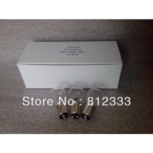 ELECTRIC FORKLIFT BRAKE LAMP BULB BAY15D 60V 25W/10W DOUBLE CONTACTS FOR TOYOTAA NICHIYU TCM SHINKO KOMATSU SUMITOMO