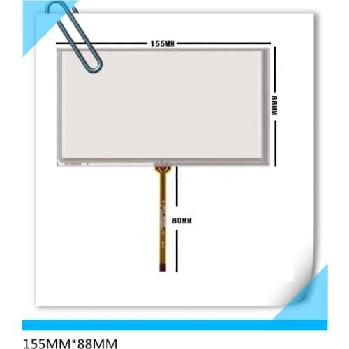 HSD062IDW1 TM062RDH03 PM065WX3 155mm*88mm GPS navigation vehicle 6.2 inch 155*88 resistive touch screen free shipping
