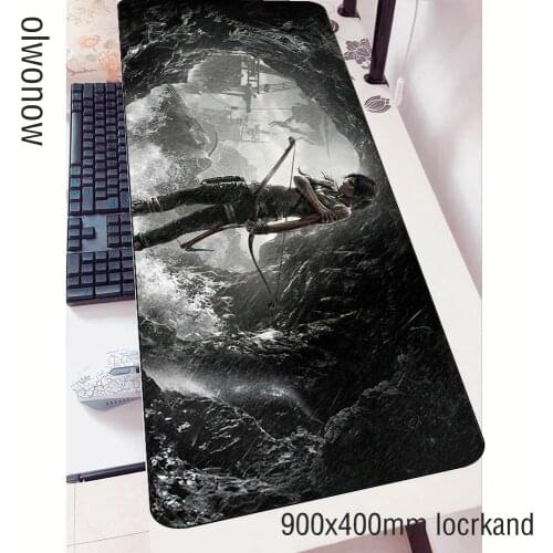 Tomb raider mouse pad gamer wrist rest 90x40cm notbook mouse mat gaming mousepad large pc pad mouse desk padmouse mats