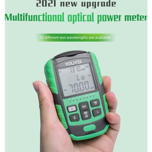 NEW 4 in1 5G 10 Wavelength Optical Power Meter Visual Fault Locator Network Cable Test Optical Fiber Tester VFL OPM 30KM