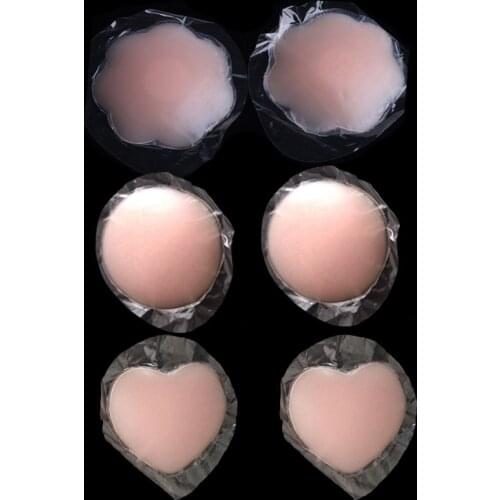 Wholesale Hot Sale 2Pcs/1Pair Cover Bra Pasties Pad Adhesive Reusable Breast Stickers Petals For Party Dress