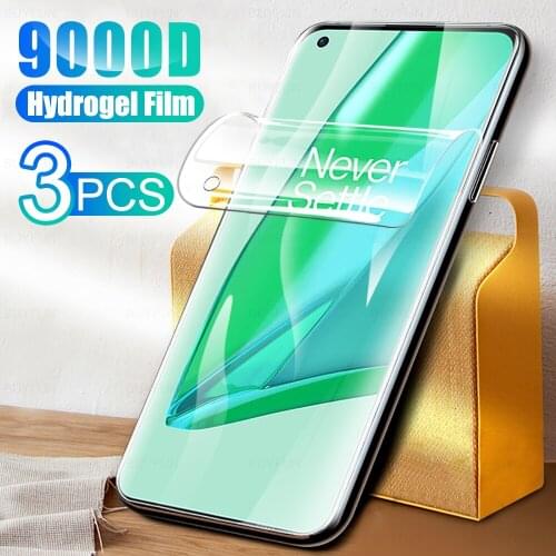 3Pcs Full Cover Soft Hydrogel Film For One plus Oneplus 9 Pro Oneplus9 2021 Screen Protector 1+9 9Pro 6.7'' Phone Film Not Glass