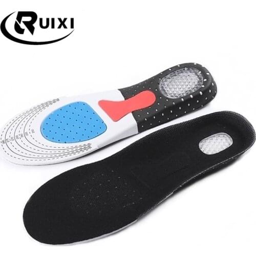 1Pair Unisex Soft Silicone Gel Honeycomb Massaging Insoles Sports Running Athletic Shoe Pad Inserts Arch Support