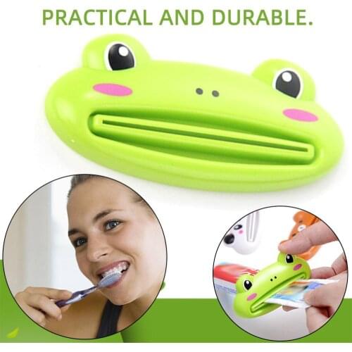 2018 New Lovely Animal Tube Squeezer Cartoon Bathroom Toothpaste Dispenser Easy Squeeze Paste Dispenser Pig Panda Frog Bear