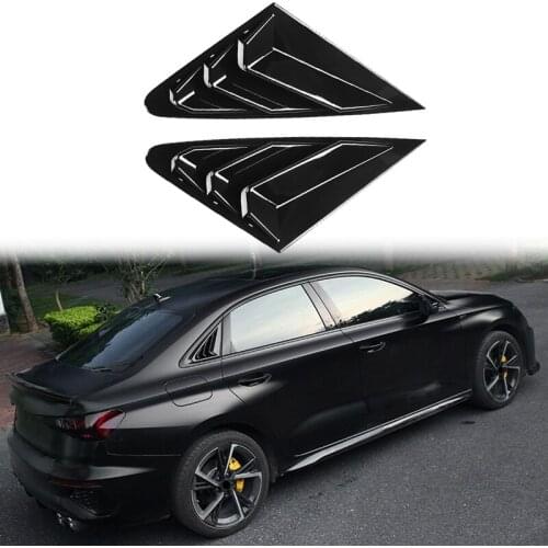 Car Rear Window Louver Shutter Cover Trim For- A3L 2021 Window Side Vent Trim