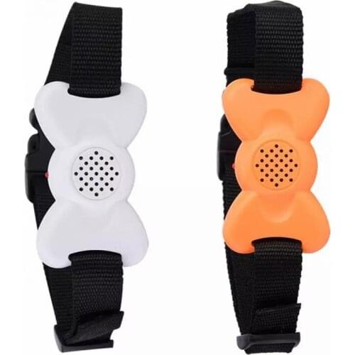 Stylish Bow Knot Shape Dog Training Collar Durable Vibration 6-step Adjustable Barking Collar Dog Accessories