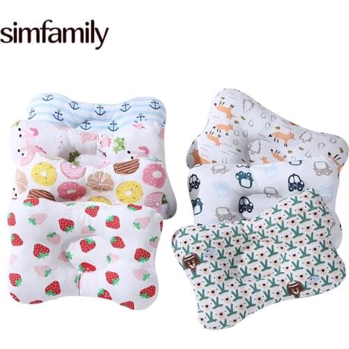 [simfamily]1pc Bedding Neck Support Baby Pillow Newborn Head Infant Shaping Infant Pillow Cotton Baby Pillow Sleep Positioner