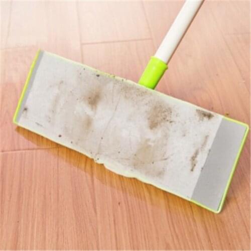 100pcs Disposable Electrostatic Dust Removal Mop Paper Home Kitchen Bathroom Cleaning Cloth Replacement Mop Head Cloth