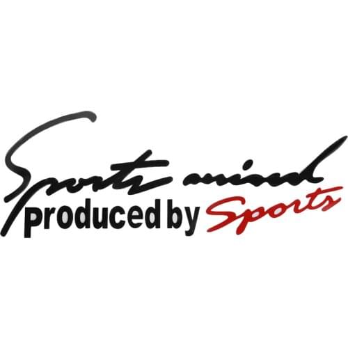 Sport Letter Car Stickers Emblem Badge Decal Auto Automobile Bonnet Sticker Car-styling for Audi BMW Mercedes Benz,19cm*7cm