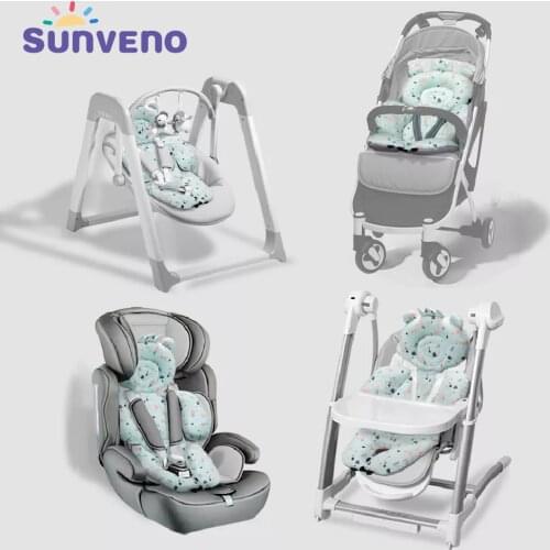 Sunveno Baby Stroller Accessories Baby Stroller Cushion Pad Breathable Stroller Car High Chair Seat Cushion Liner Mat Cover