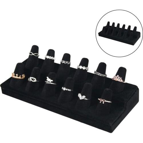 Showcase Drawer 12-Finger Display Stand Organizer for Shows Exhibitions