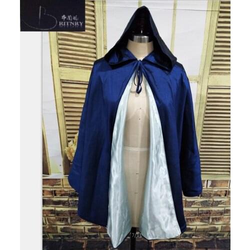 Elegant Blue Wedding Wrap With Hats Taffeta Bridal Winter Bolero women Coat for Evening Wear Elegant Wedding Accessories
