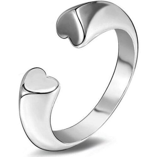 925 JEWELS Fashion Silver 925 Adjustable Rings Flower Design Sterling Silver Ring with Austrian Cubic Zirconia for Women #033