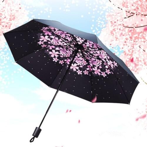 Men Women Sun Rain Umbrella UV Protection Windproof Folding Compact Outdoor Travel Umbrellas
