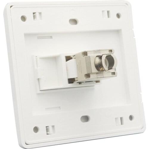 1 Port CAT7 RJ45 Wall Panel CAT.7 LAN Interface Socket For 10G Network Plug