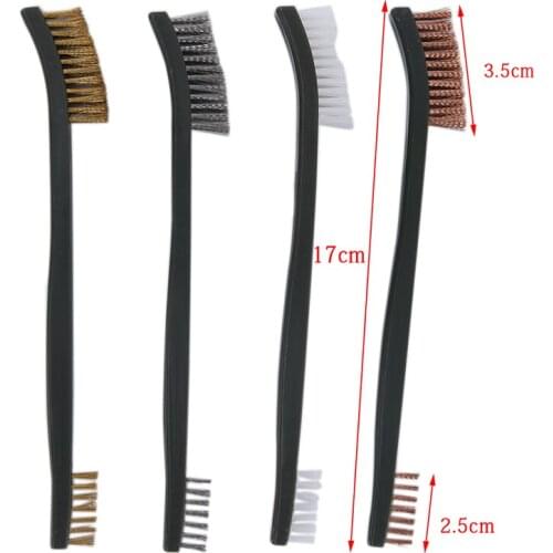1pcs Gun Cleaning Tool Rifle Cleaner Hunting gun Accessory Rifle Cleaning Tool With Brass Brush Double Ended Wire Brush Tool