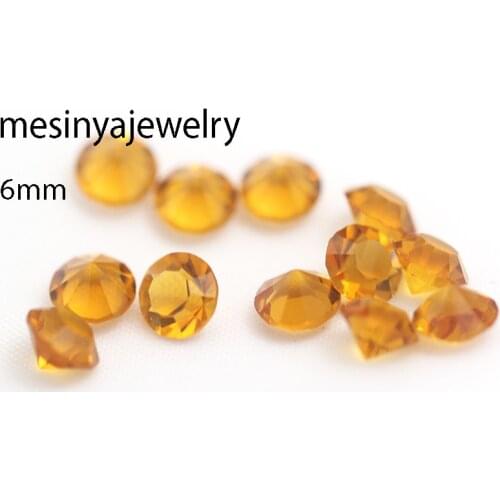 10pcs 6mm November Yellow rhinestone birthstone floating charms for glass locket Min amount $15 per order mixed items,FC-1